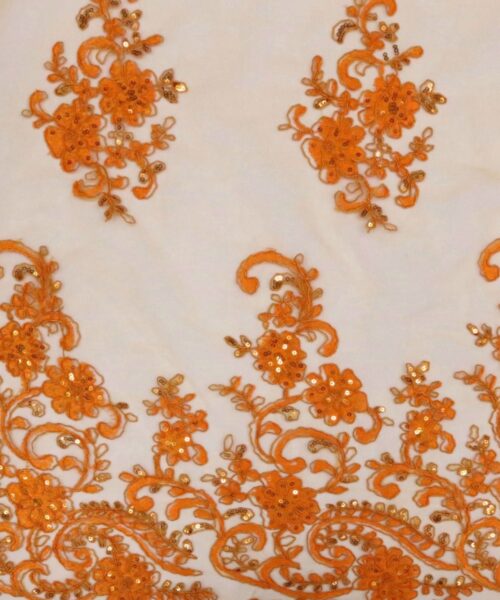 Corded Lace - Orange