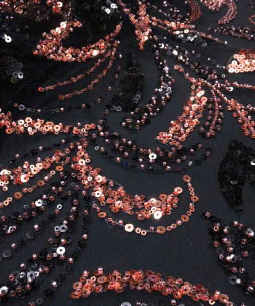 Hand Embroidered Beaded Lace