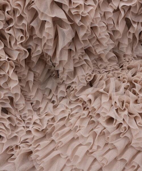 Ruffle Tulle - Beige